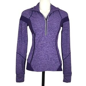 Lululemon Women's Run Inspire 1/2 Zip Pullover Heather Lolo Purple 6